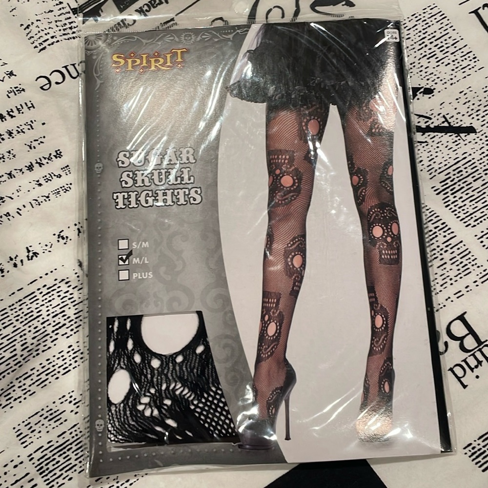 Sugar Skull Tights NWT